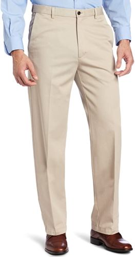 Haggar Flat Front Cotton Side Flex Expander Pants to Size 60 in 6 Colors