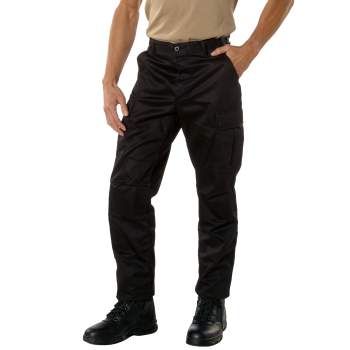 Rick Owens Black Cargo Long Pants Rick Owens