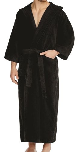 Big and Tall Hooded Terry Velour Robe to Size 5XT and 6XB
