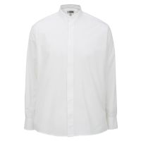 Banded Collar Dress Shirt to Size 6X in Black or White in Long or Short Sleeves