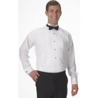 Wing Collar Tuxedo Shirt with Expandable Collar to 5X in White, Black, Purple, Teal, and Fucshia